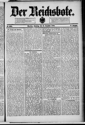 Der Reichsbote vom 12.12.1909