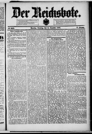 Der Reichsbote vom 14.12.1909