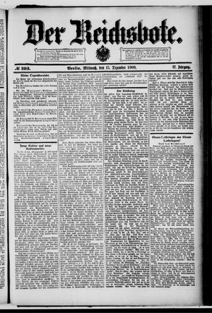 Der Reichsbote vom 15.12.1909