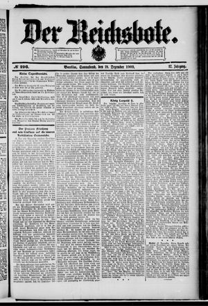 Der Reichsbote vom 18.12.1909