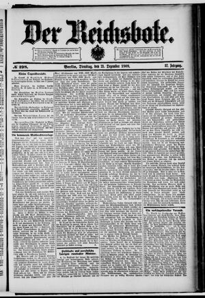 Der Reichsbote vom 21.12.1909