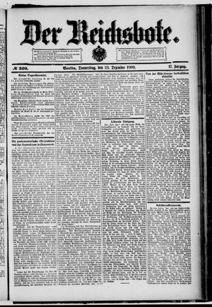 Der Reichsbote vom 23.12.1909