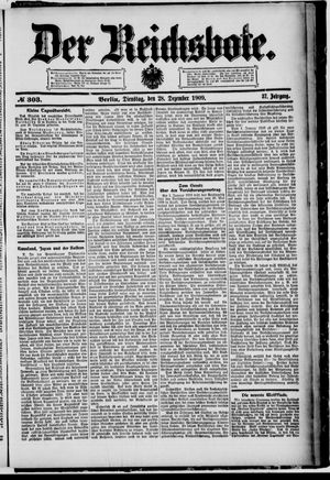 Der Reichsbote vom 28.12.1909