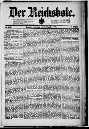 Der Reichsbote vom 30.12.1909