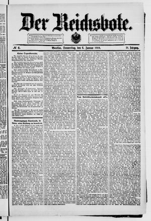 Der Reichsbote on Jan 6, 1910