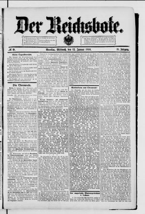 Der Reichsbote vom 12.01.1910