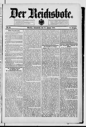 Der Reichsbote on Jan 15, 1910