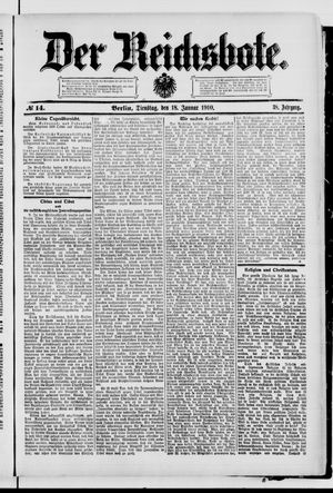 Der Reichsbote vom 18.01.1910