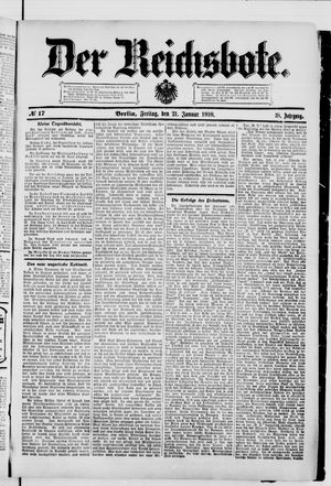 Der Reichsbote on Jan 21, 1910
