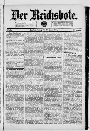 Der Reichsbote on Jan 23, 1910