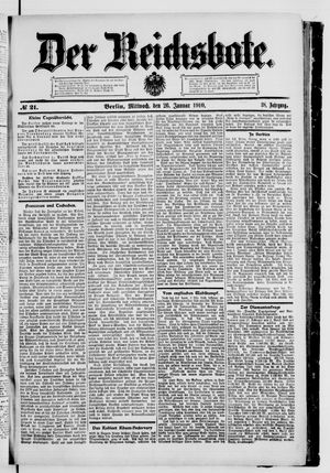 Der Reichsbote on Jan 26, 1910