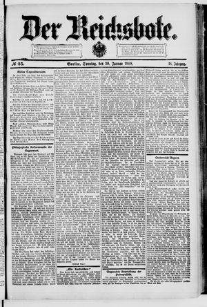 Der Reichsbote on Jan 30, 1910