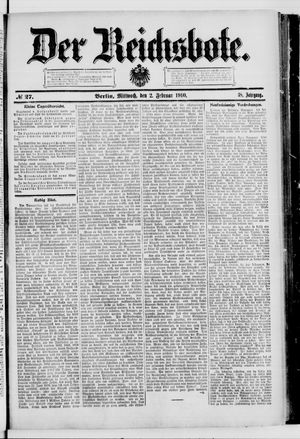 Der Reichsbote vom 02.02.1910