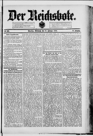 Der Reichsbote on Feb 16, 1910