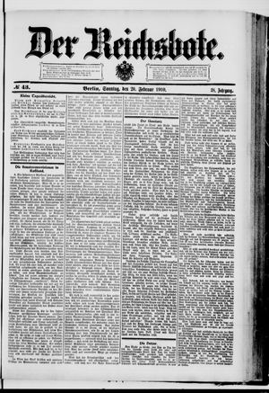 Der Reichsbote vom 20.02.1910