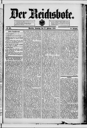 Der Reichsbote on Feb 27, 1910