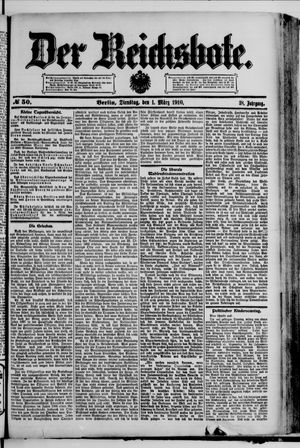 Der Reichsbote on Mar 1, 1910