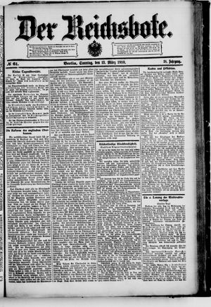 Der Reichsbote on Mar 13, 1910