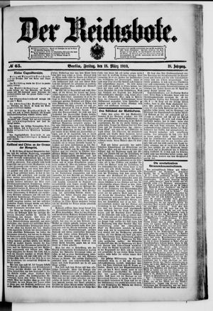 Der Reichsbote on Mar 18, 1910