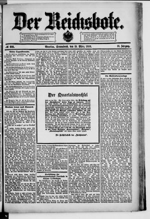 Der Reichsbote on Mar 19, 1910