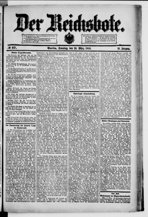 Der Reichsbote vom 20.03.1910