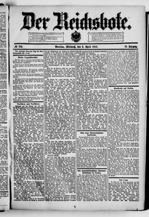 Der Reichsbote vom 06.04.1910
