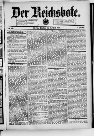 Der Reichsbote on Apr 12, 1910