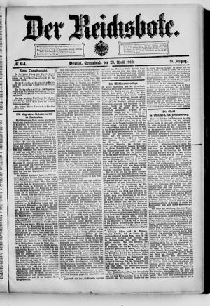 Der Reichsbote on Apr 23, 1910