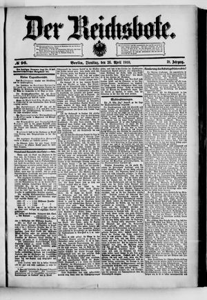 Der Reichsbote vom 26.04.1910
