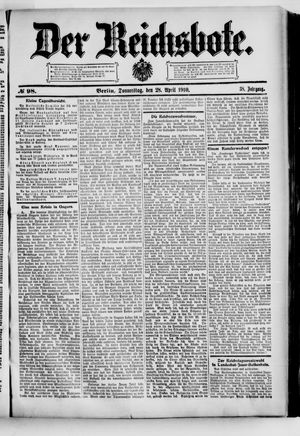 Der Reichsbote vom 28.04.1910