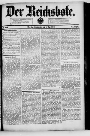 Der Reichsbote vom 07.05.1910