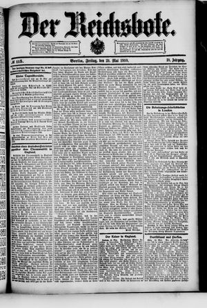 Der Reichsbote vom 20.05.1910