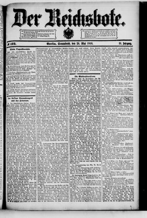 Der Reichsbote vom 28.05.1910