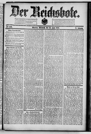 Der Reichsbote vom 22.06.1910