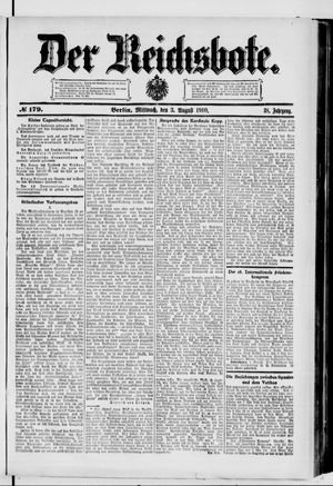 Der Reichsbote vom 03.08.1910