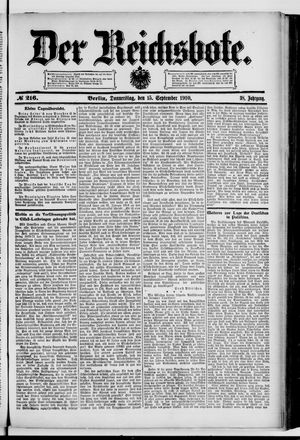 Der Reichsbote vom 15.09.1910