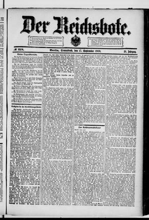 Der Reichsbote vom 17.09.1910