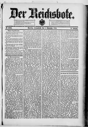 Der Reichsbote vom 05.11.1910