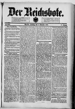 Der Reichsbote vom 06.11.1910