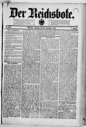 Der Reichsbote vom 20.11.1910