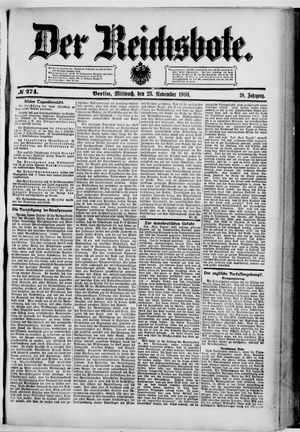 Der Reichsbote vom 23.11.1910