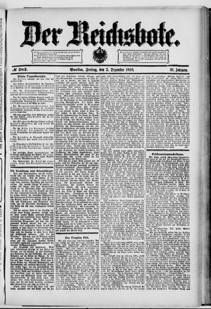 Der Reichsbote vom 02.12.1910