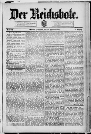 Der Reichsbote vom 31.12.1910