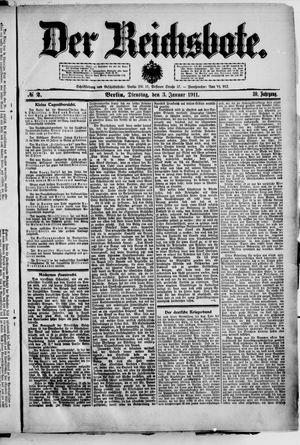 Der Reichsbote vom 03.01.1911