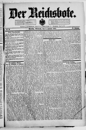 Der Reichsbote on Jan 4, 1911