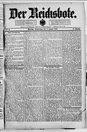Der Reichsbote vom 05.01.1911