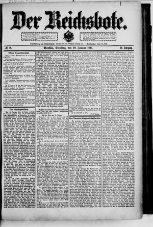 Der Reichsbote vom 10.01.1911