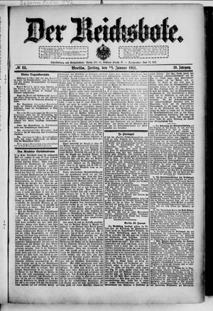 Der Reichsbote vom 13.01.1911