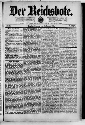 Der Reichsbote vom 15.01.1911