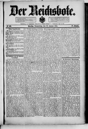 Der Reichsbote vom 19.01.1911